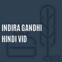 Indira Gandhi Hindi Vid Middle School Logo