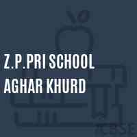 Z.P.Pri School Aghar Khurd Logo