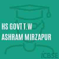 Hs Govt T.W Ashram Mirzapur Secondary School Logo