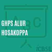 Ghps Alur Hosakoppa Middle School Logo