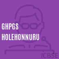 Ghpgs Holehonnuru Middle School Logo