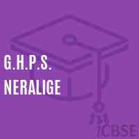 G.H.P.S. Neralige Middle School Logo