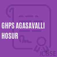 Ghps Agasavalli Hosur Middle School Logo