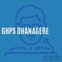Ghps Dhanagere Middle School Logo