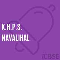 K.H.P.S. Navalihal Middle School Logo