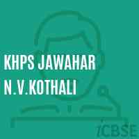 Khps Jawahar N.V.Kothali High School Logo