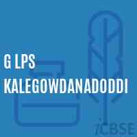G Lps Kalegowdanadoddi Primary School Logo