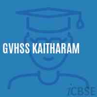 Gvhss Kaitharam Senior Secondary School Logo