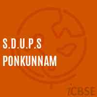 S.D.U.P.S Ponkunnam Middle School Logo