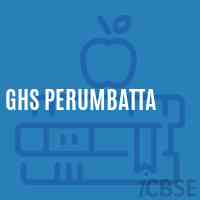 Ghs Perumbatta Secondary School Logo