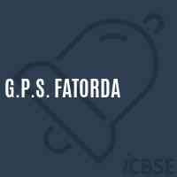 G.P.S. Fatorda Primary School Logo