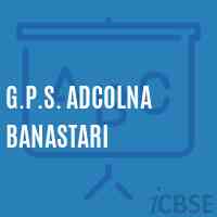 G.P.S. Adcolna Banastari Primary School Logo