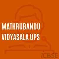 Mathrubandu Vidyasala Ups Upper Primary School Logo