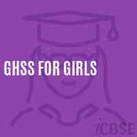 Ghss For Girls High School Logo