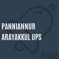 Panniannur Arayakkul Ups Middle School Logo