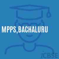 Mpps,Bachaluru Primary School Logo