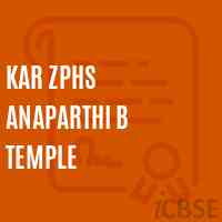 Kar Zphs Anaparthi B Temple Secondary School Logo