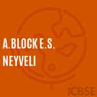 A.Block E.S. Neyveli Primary School Logo