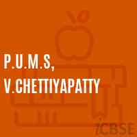 P.U.M.S, V.Chettiyapatty Middle School Logo