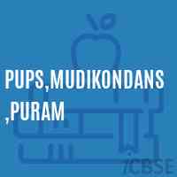 Pups,Mudikondans,Puram Primary School Logo