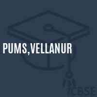 Pums,Vellanur Middle School Logo