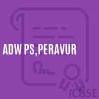 Adw Ps,Peravur Primary School Logo