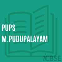 Pups M.Pudupalayam Primary School Logo