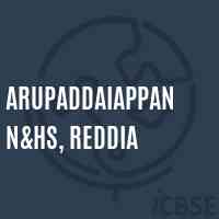 Arupaddaiappan N&hs, Reddia Secondary School Logo