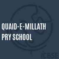 Quaid-E-Millath Pry School Logo