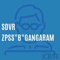 Sdvr Zpss"b"gangaram Secondary School Logo