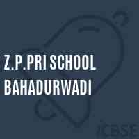 Z.P.Pri School Bahadurwadi Logo