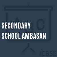 Secondary School Ambasan Logo