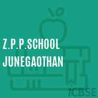 Z.P.P.School Junegaothan Logo