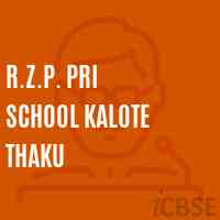 R.Z.P. Pri School Kalote Thaku Logo