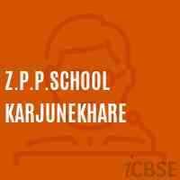 Z.P.P.School Karjunekhare Logo