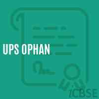 Ups Ophan Middle School Logo
