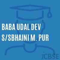 Baba Udal Dev S/sbhaini M. Pur Senior Secondary School Logo