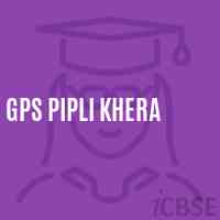 Gps Pipli Khera Primary School Logo
