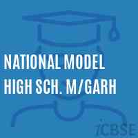 National Model High Sch. M/garh Secondary School Logo