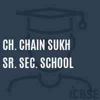 Ch. Chain Sukh Sr. Sec. School Logo