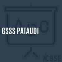 Gsss Pataudi High School Logo