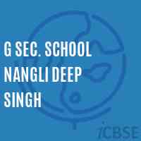 G Sec. School Nangli Deep Singh Logo