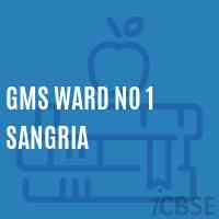 GMS ward NO 1 SANGRIA Middle School Logo