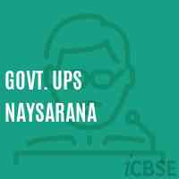 Govt. Ups Naysarana Middle School Logo