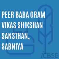 Peer Baba Gram Vikas Shikshan Sansthan, Sabniya Primary School Logo