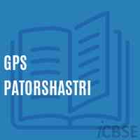 Gps Patorshastri Primary School Logo
