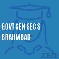Govt Sen Sec S Brahmbad High School Logo