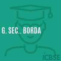 G. Sec.. Borda Secondary School Logo