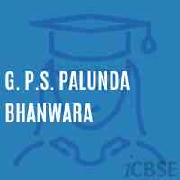G. P.S. Palunda Bhanwara Primary School Logo