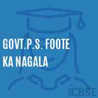 Govt.P.S. Foote Ka Nagala Primary School Logo